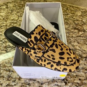 Cheetah print mule